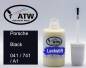Preview: Porsche, Black, 041 / 741 / A1: 20ml Lackstift, von ATW Autoteile West.